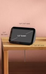 Amazon Echo Show 5 (أحدث طراز)، شاشة ذكية مزودة بخدمة Alexa+ Early Access، صوت جهير أقوى بمقدار الضعف وصوت أكثر نقاءً، لون فحمي - الصورة 7