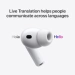 سماعات أذن لاسلكية Apple AirPods Pro 3، ميزة إلغاء الضوضاء النشط، الترجمة الفورية، استشعار معدل ضربات القلب، ميزة المساعدة السمعية، سماعات بلوتوث، صوت مكاني، صوت عالي الدقة، شحن عبر منفذ USB-C، لون أبيض. تفضل بزيارة متجر Apple - الصورة 6