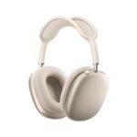 سماعات أبل AirPods Max اللاسلكية التي تغطي الأذن بالكامل، مع ميزة إلغاء الضوضاء النشط بمستوى احترافي، ووضع الشفافية، والصوت المكاني المخصص، والشحن عبر منفذ USB-C، وسماعات بلوتوث لأجهزة iPhone - لون ستارلايت - الصورة 3