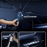 مظلة واقية من أشعة الشمس للسيارات TrySpace 2026 - [واقي حراري فضي وعاكس للأشعة فوق البنفسجية] واقي للسيارات، مقاس متوسط مناسب لجميع الموديلات (56 بوصة × 31 بوصة) | تخفض درجة الحرارة بمقدار 25 درجة فهرنهايت، مطلية بطبقة فينيل صديقة للبيئة، مقاس متوسط