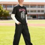 Plaid&amp;Plain Men's Hip Hop Baggy Jeans Casual Wide Leg Y2k Skateboard Vintage Denim Pants Streetwear