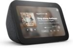 Amazon Echo Show 5 (أحدث طراز)، شاشة ذكية مزودة بخدمة Alexa+ Early Access، صوت جهير أقوى بمقدار الضعف وصوت أكثر نقاءً، لون فحمي - الصورة 3
