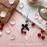 Nalefow Phone Charms Strap Cute Cherry CellPhone Straps Aesthetic Pink Red Black BlueCherry Phone Chain for Camera Keychain Bag Pendant Decor Gift - Image 4