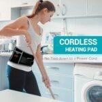 وسادة تدفئة لاسلكية من Comfytemp مزودة بجهاز تدليك للظهر، جهاز تدليك محمول لأسفل الظهر، مؤهل لبرنامج FSA و HSA، قابل لإعادة الشحن، كهربائي لاسلكي، هدايا عيد الحب لها وللرجال والنساء والأمهات والآباء، 3 مستويات حرارة، 30 دقيقة من التشغيل - الصورة 8