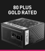 MSI MAG A1250GL PCIE5، مزود طاقة مدمج للألعاب بقدرة 1250 واط ومزود بكابلات قابلة للفصل بالكامل، معتمد 80+ Gold، متوافق مع معايير ATX 3.1 و PCIe 5.1، مزود بكابل 12V-2x6 ثنائي اللون أصلي، ضمان لمدة 10 سنوات - الصورة 4