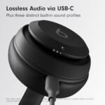 Beats Studio Pro - سماعات رأس لاسلكية فاخرة تغطي الأذن بالكامل - عمر بطارية يصل إلى 40 ساعة، وإلغاء صوتي نشط، وصوت عالي الجودة عبر منفذ USB-C، ومتوافقة مع أجهزة Apple وAndroid - أسود تفضل بزيارة متجر Beats - الصورة 7
