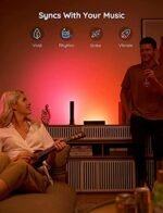 شرائط الإضاءة الذكية LED من Govee، متوافقة مع Alexa ومساعد Google، إضاءة خلفية للتلفزيون عبر شبكة WiFi بتقنية RGBICWW مع أوضاع للمشاهد والموسيقى مخصصة للألعاب والصور والكمبيوتر الشخصي وتزيين الغرفة - الصورة 7
