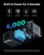 Anker SOLIX C1000 Gen 2 Portable Power Station with 200W Bifacial Solar Panel, 2,000W (Peak 3,000W) Solar Generator, Full Charge in 49 Min, 1,024Wh LiFePO4 Battery - Image 3