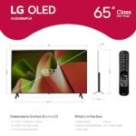 تلفزيون LG الذكي OLED من سلسلة B4 مقاس 65 بوصة بمعالج 4K وشاشة مسطحة مع جهاز التحكم عن بُعد Magic Remote المدعوم بالذكاء الاصطناعي والمزود بخدمة Alexa المدمجة (OLED65B4PUA، 2024) - الصورة 3