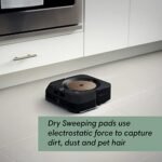 iRobot Braava Jet m6 (6012) - ممسحة آلية متطورة - متصلة بشبكة Wi-Fi، رش دقيق، رسم خرائط ذكي، متوافقة مع Alexa، مثالية للغرف المتعددة، تعيد الشحن وتستأنف العمل، أسود - الصورة 5