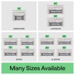 لوح دعم وسائد الأريكة شديد التحمل من GORILLA GRIP لإصلاح الأرائك المترهلة، مقاس 21.5 × 70 بوصة، ألواح خشب رقائقي سميكة تضيف دعامات قوية للمقاعد، ثابتة في مكانها، حشوة بديلة توضع أسفل الأرائك، رمادي - الصورة 2