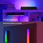أشرطة الإضاءة الذكية LED من Govee، متوافقة مع Alexa ومساعد Google، إضاءة خلفية للتلفزيون عبر شبكة WiFi بتقنية RGBICWW مع أوضاع للمشاهد والموسيقى مخصصة للألعاب والصور والكمبيوتر الشخصي وتزيين الغرفة