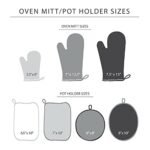 KITCHENAID Ribbed Soft Silicone Oven Mitt 2-Pack Set, 7.5"x13", Pistachio - Image 5