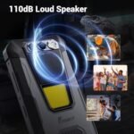 هاتف FOSSIBOT F106Pro المتين غير المقفل، هاتف متين بسعة 12000 مللي أمبير، 15 جيجابايت + 256 جيجابايت، أندرويد 14، شاشة 6.58 بوصة، كاميرا برؤية ليلية بدقة 48+16+20 ميجابكسل، مكبر صوت قوي 110 ديسيبل، مصباح تخييم 512 لومن، هاتف محمول، 4G، شريحتان/NFC - الصورة 6