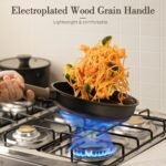 مجموعة أواني الطهي المقاومة للالتصاق من Astercook، مجموعة أواني مطبخ صحية وخالية من المواد السامة مصنوعة من التيتانيوم ومناسبة للمواقد الحثية، خالية من PFAS وPTFE وPFOA وPFOS، باللون الأسود، 19 قطعة - الصورة 3