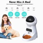 Dogs and Cats Feeder, Smart Automatic Pet Feeder Food Bowl Tank 6L Auto Pet Dry Food Dispenser 1~39 Portions Meal for Small and Large Pets (Black) - Image 5