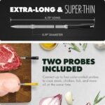 CHEF iQ Sense | Smart Wireless Meat Thermometer | 2 Ultra-Thin Probes | WiFi Unlimited Range | 1000°F Heat Safe | 5 Sensors | BBQ, Grill, Oven, Smoker, Air Fryer | Gen3 - Image 3