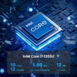 كمبيوتر محمول HP 17، شاشة تعمل باللمس مقاس 17.3 بوصة بدقة HD+، معالج Intel Core i7-1255U من الجيل الثاني عشر، ذاكرة وصول عشوائي (RAM) سعة 64 جيجابايت، محرك أقراص SSD سعة 2 تيرابايت، كاميرا ويب، منفذ HDMI، منافذ USB فائقة السرعة، Wi-Fi 6، نظام التشغيل Windows 11 Home، لون فضي - الصورة 2
