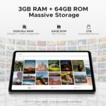 DOOGEE Tab A9 Android Tablet,10 inch Tablet,12GB+64GB/2TB TF,6580mAh Gaming Tablets,2.0GHz Quad Core,1280x800 IPS HD,Dual Speakers,5G WiFi,BT5.0,Face Unlock,Android 15 Tablet with Keyboard,Pen&Mouse - Image 5