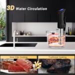 جهاز الطهي بالسو فيد INKBIRD WIFI ISV-100W، جهاز سو فيد بقدرة 1000 واط مزود بمضخة غمر مع 14 وصفة مسبقة الضبط عبر التطبيق ووظيفة المعايرة، غمر حراري، تسخين سريع مع مؤقت - الصورة 5